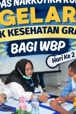 Lapas Narkotika Rumbai Sediakan Cek Kesehatan Gratis dan Skrining TBC untuk Warga Binaan